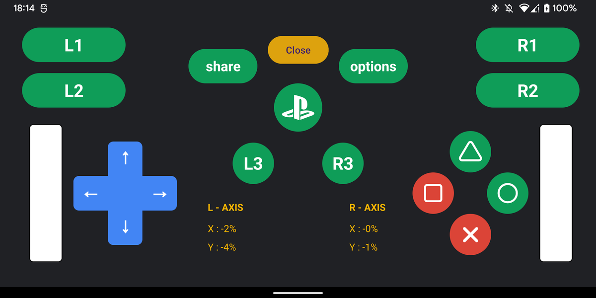 PS5 GamePad Tester - Image screenshot of android app