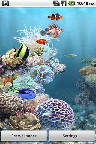 aniPet Aquarium LiveWallpaper - Image screenshot of android app