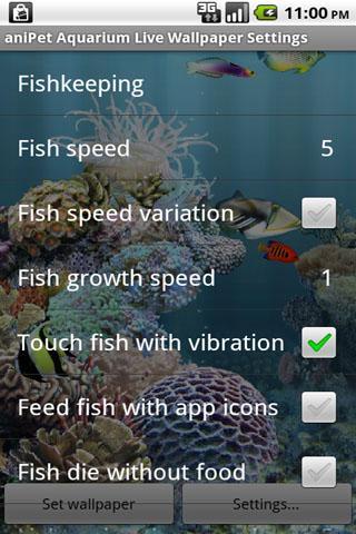 aniPet Aquarium LiveWallpaper - عکس برنامه موبایلی اندروید