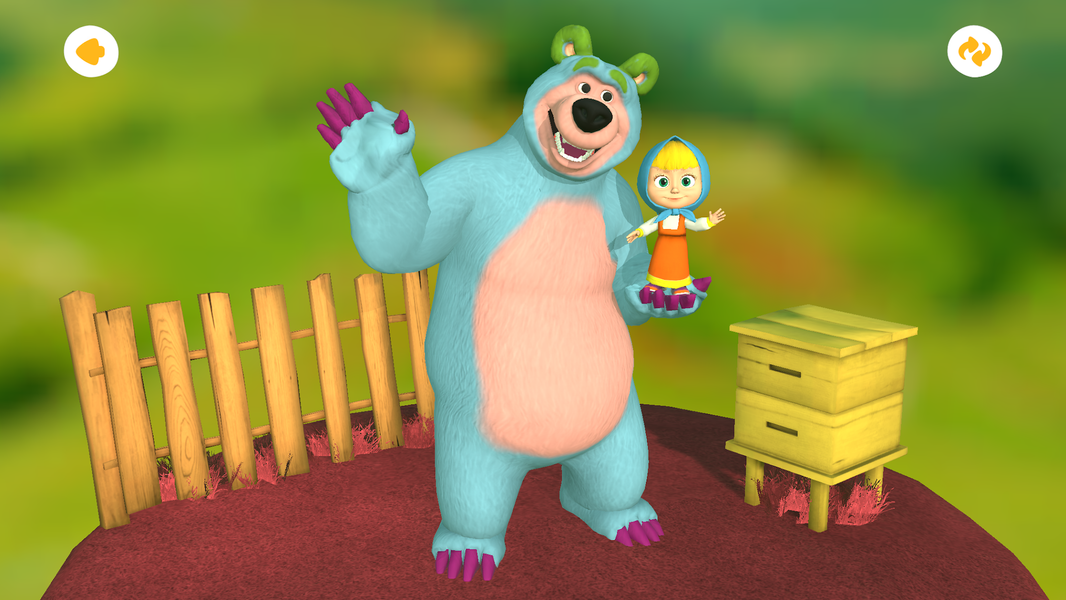 Masha and the Bear Coloring 3D - Image screenshot of android app