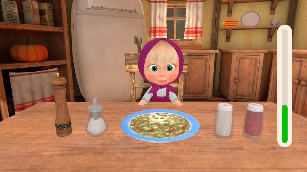 Masha and the Bear Cooking ۳D - عکس برنامه موبایلی اندروید