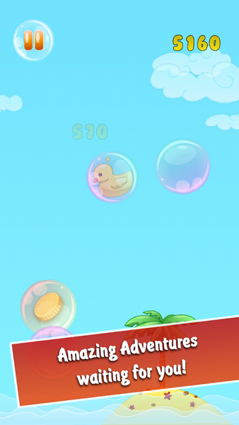 Fun Bubble Jump - Gameplay image of android game