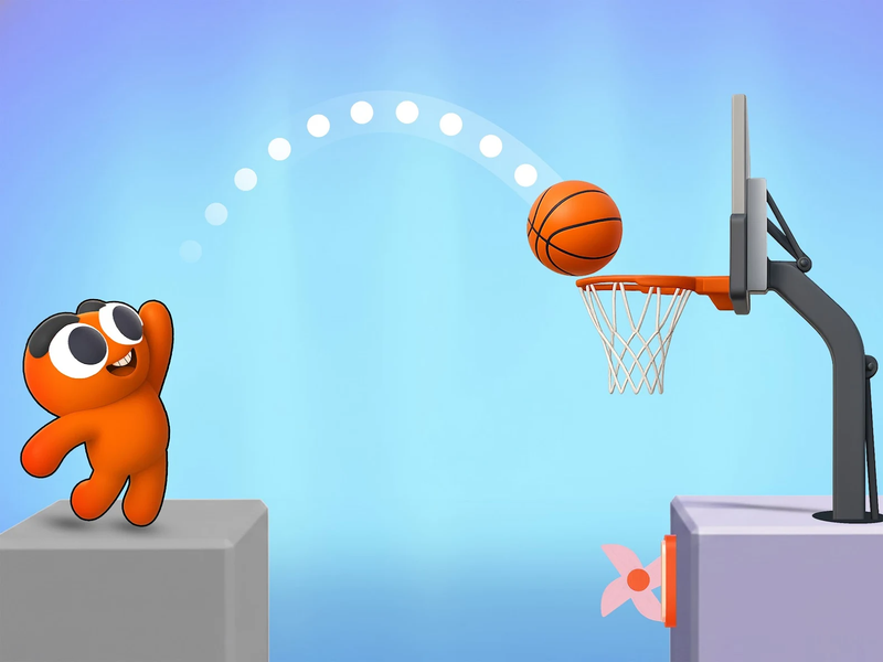 Dunk Dude: Basketball Games - Gameplay image of android game