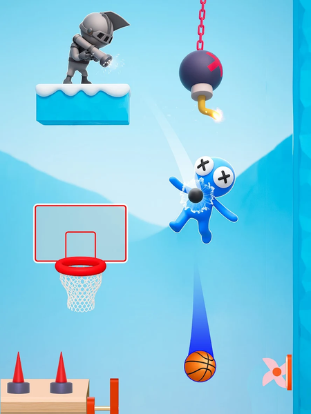 Dunk Dude: Basketball Games - Gameplay image of android game