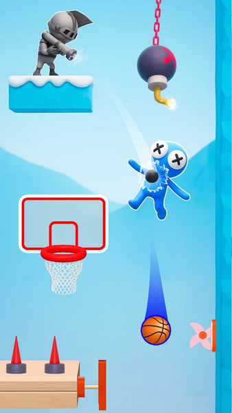 Dunk Dude: Basketball Games - Gameplay image of android game