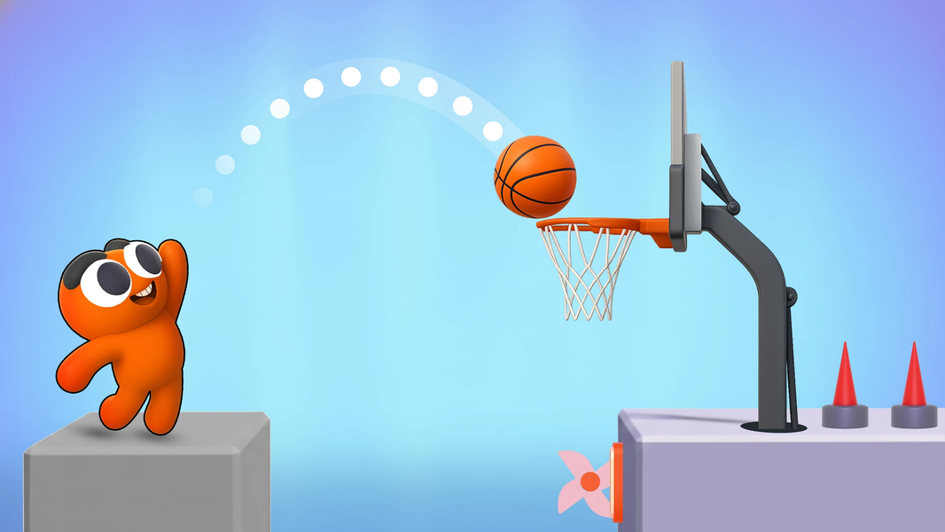 Dunk Dude: Basketball Games - Gameplay image of android game