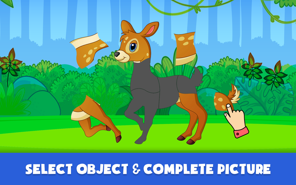 Animal Jigsaw Puzzles for Kids - Gameplay image of android game