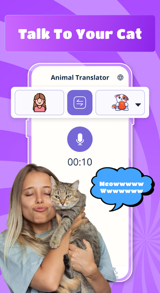 Cat & Dog Translator Simulator - Image screenshot of android app