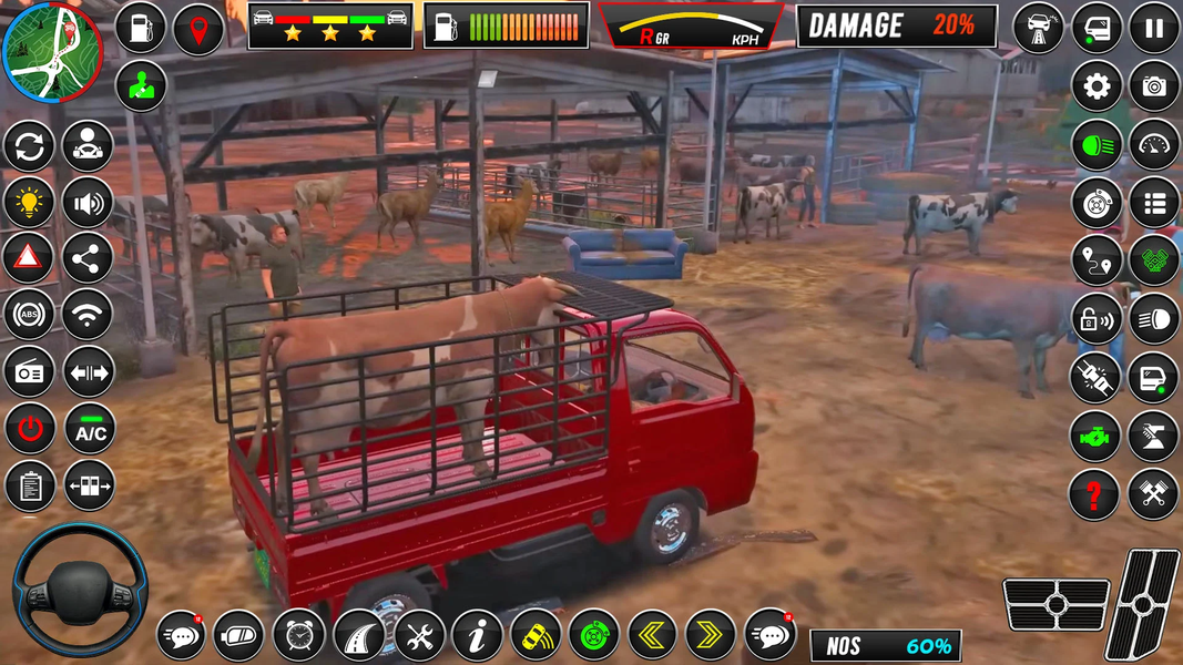Animal Truck Farm Games 2025 - Gameplay image of android game