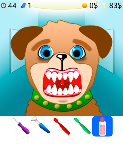 animal dentist game - Gameplay image of android game