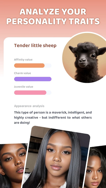 AnimalFace - face types test - عکس برنامه موبایلی اندروید