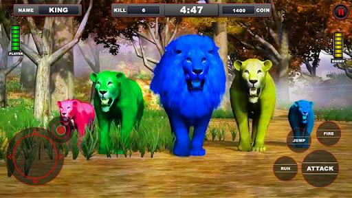 Lion vs Dinosaur Animal Simulator Game - عکس بازی موبایلی اندروید
