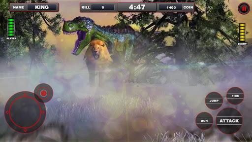 Lion vs Dinosaur Animal Simulator Game - عکس بازی موبایلی اندروید