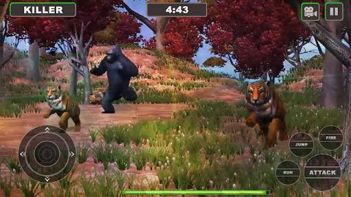 Lion Vs Gorilla : Animal Famil - Gameplay image of android game
