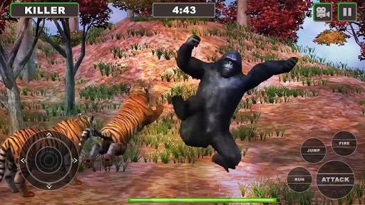 Lion Vs Gorilla : Animal Famil - Gameplay image of android game