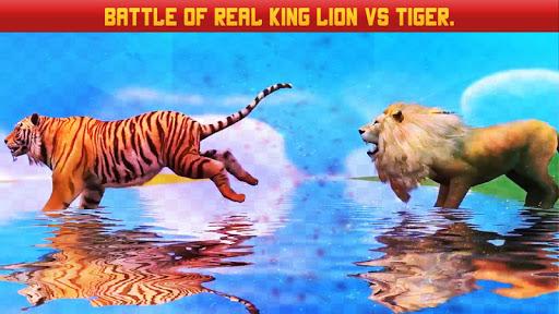 Lion Vs Tiger Wild Animal Simulator Game - Image screenshot of android app