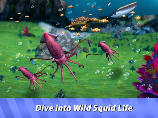 Ocean Squid Simulator - dive into animal survival! - Gameplay image of android game