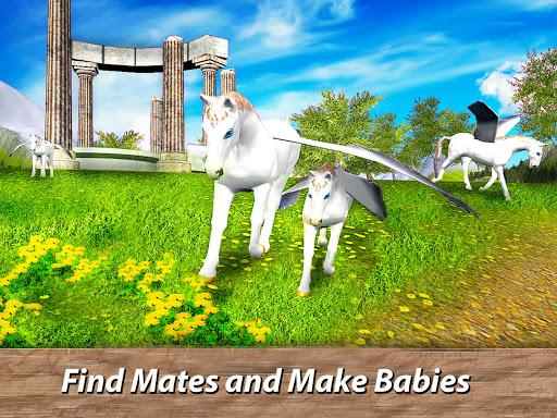 🦄🌈❤️ Pegasus Simulator: Flying 🐎 Horse Survival - عکس بازی موبایلی اندروید