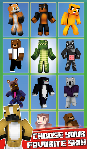 Skins Party Animals for MineCraft - Image screenshot of android app