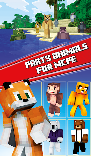Skins Party Animals for MineCraft - Image screenshot of android app