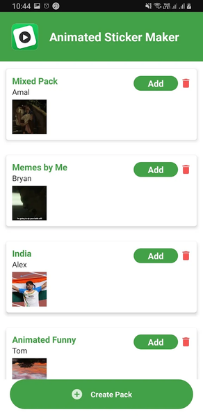 Animated Sticker Maker for WA - WAStickerApp - Image screenshot of android app