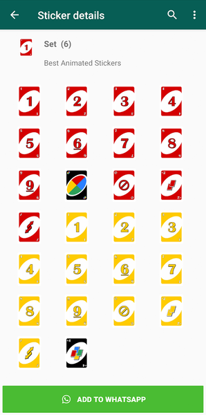 UNO Stickers for WhatsApp - Image screenshot of android app