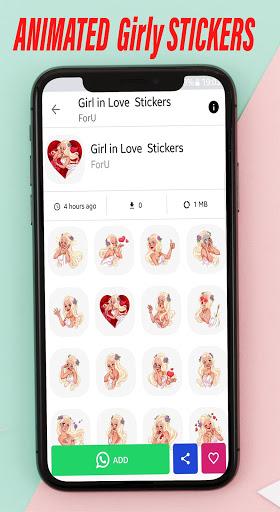 Animated Stickers For WhatsApp 💐Moving stickers🤩 - عکس برنامه موبایلی اندروید