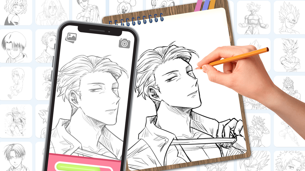 Anime Drawing: Anime AR Draw - عکس برنامه موبایلی اندروید