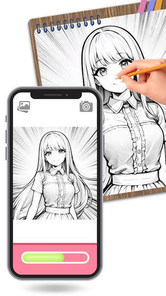 Anime Drawing: Anime AR Draw - عکس برنامه موبایلی اندروید