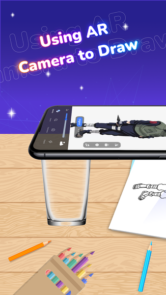 Draw Anime: AR Drawing to Art - عکس برنامه موبایلی اندروید