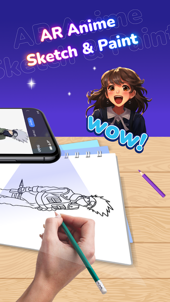 Draw Anime: AR Drawing to Art - عکس برنامه موبایلی اندروید