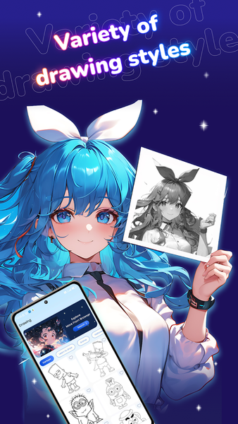 Draw Anime: Paint & Sketch App - Image screenshot of android app