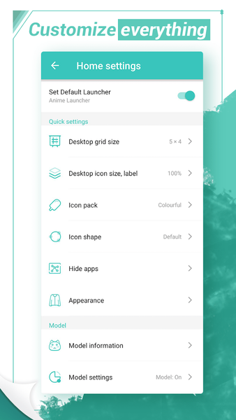 Anime Launcher - عکس برنامه موبایلی اندروید