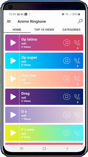 Anime Ringtones Sound - Anime - Image screenshot of android app