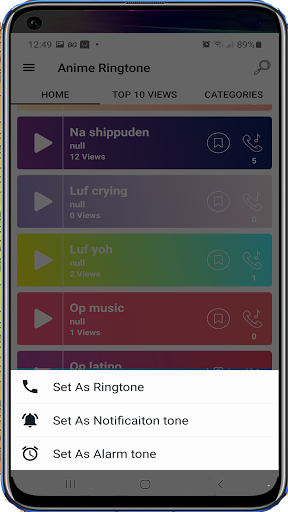 Anime Ringtones Sound - Anime - Image screenshot of android app