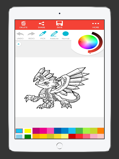 Dragon Anime Coloring Book - عکس برنامه موبایلی اندروید