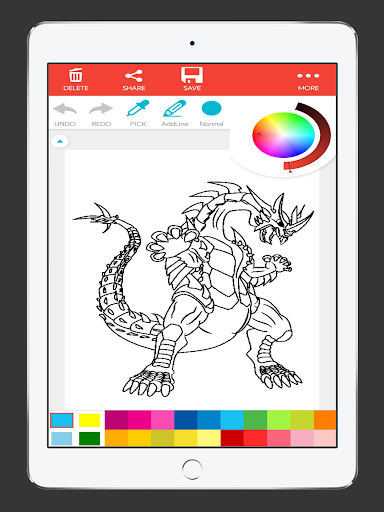Dragon Anime Coloring Book - Image screenshot of android app