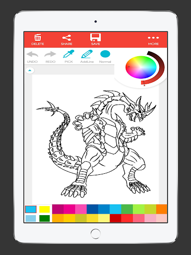 Dragon Anime Coloring Book - عکس برنامه موبایلی اندروید