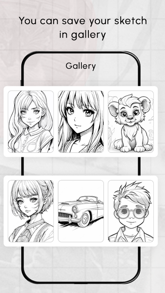 Learn to Draw Anime Sketch Art - Image screenshot of android app
