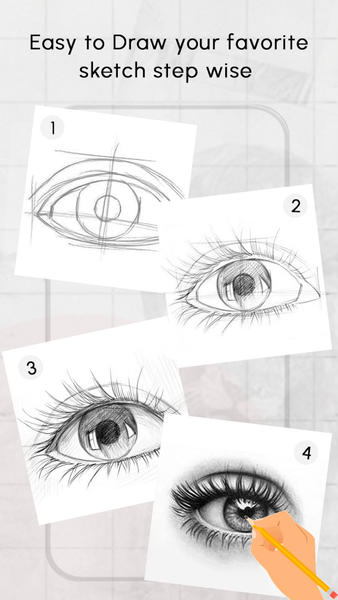 Learn to Draw Anime Sketch Art - Image screenshot of android app