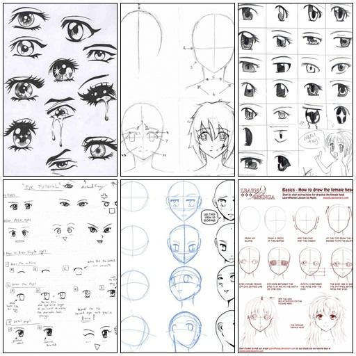 Draw Anime Faces  Heads  Drawing Manga Faces Step by Step Tutorials  How  to Draw Step by Step Drawing Tutorials