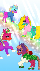 Chibi Unicorn Games for Girls - Gameplay image of android game