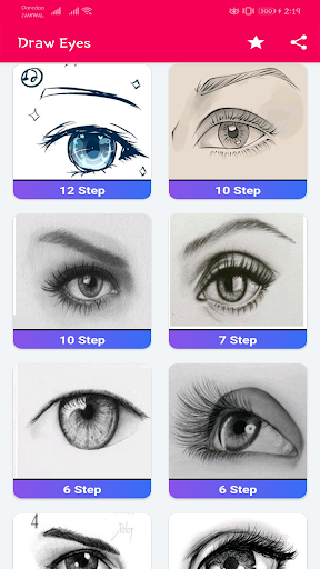 Drawing Eyes - Image screenshot of android app