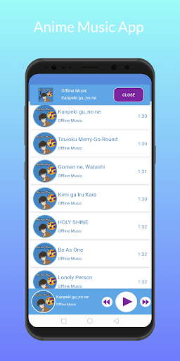 Anime Music App Offline - عکس برنامه موبایلی اندروید