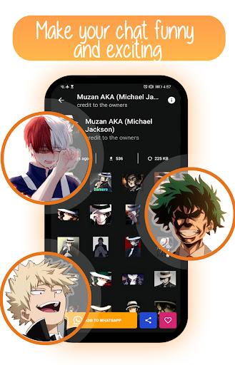 Anime Stickers For WhatsApp - Image screenshot of android app