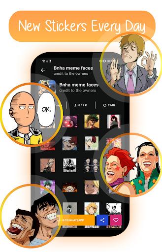 Anime Stickers For WhatsApp - Image screenshot of android app