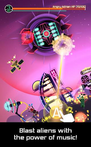 Groove Planet Beat Blaster MP3 - Gameplay image of android game