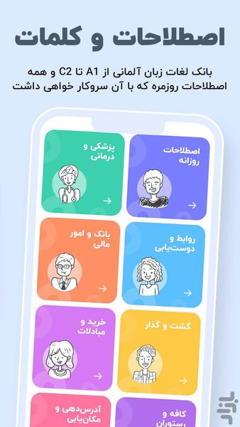 دوچیتو: آموزش زبان آلمانی جامع - عکس برنامه موبایلی اندروید