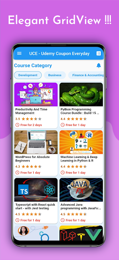UCE: Udemy Coupon Everyday - عکس برنامه موبایلی اندروید