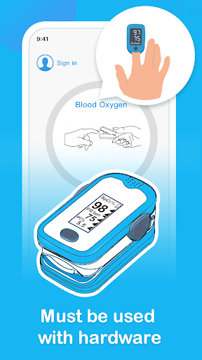 LPOW Pulse Oximeter - Image screenshot of android app